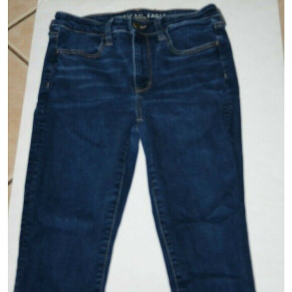 American Eagle jeans womens 6 hi rise jegging next level stretch 26 x 28 blue - Picture 3 of 12